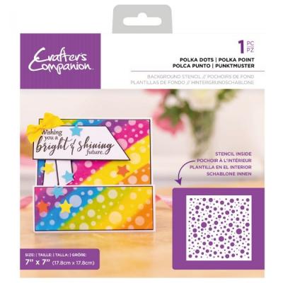 Crafter's Companion Stencil - Polka Dots