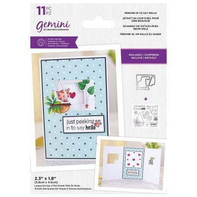 Gemini Stamps & Dies - Peeking In To Say Hello