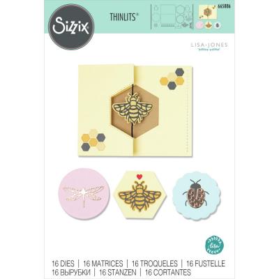 Sizzix By Lisa Jones Thinlits Die Set - Summer Spinner Card