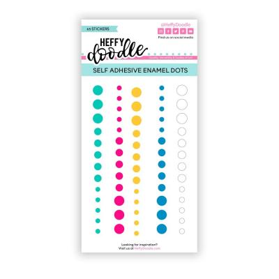 Heffy Doodle Embellishments - Enamel Dots