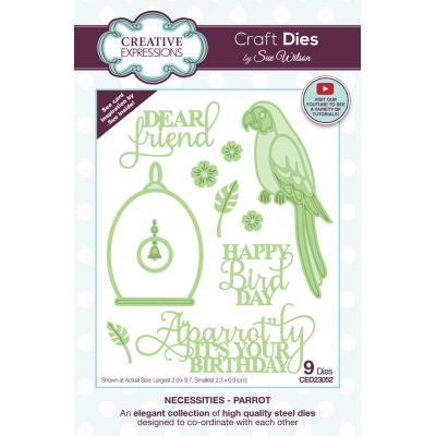 Creative Expressions Sue Wilson Necessities Craft Dies - Parrot