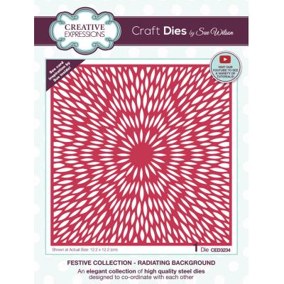 Creative Expressions Sue Wilson Craft Collection Craft Die - Radiating Background