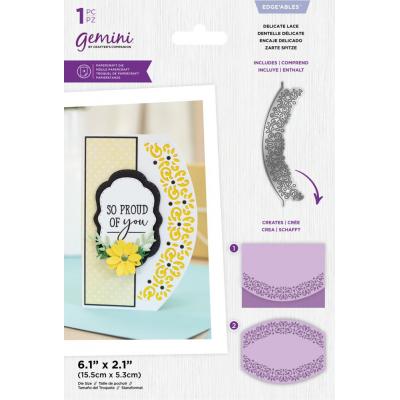 Crafter's Companion Ellipse Edge'ables Dies - Delicate Lace