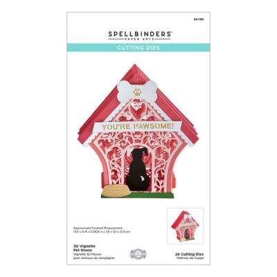 Spellbinders Etched Dies - 3D Vignette Pet House