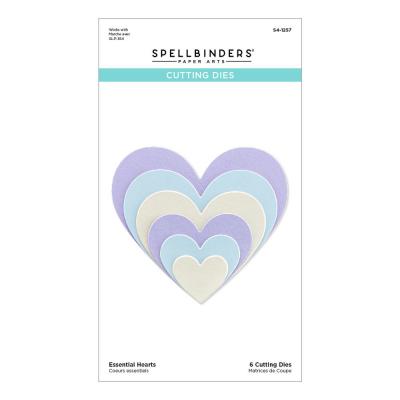 Spellbinders Etched Dies - Essential Hearts