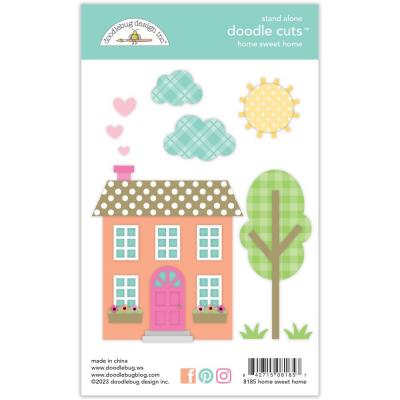 Doodlebug Doodle-Cuts Hello Again - Home Sweet Home