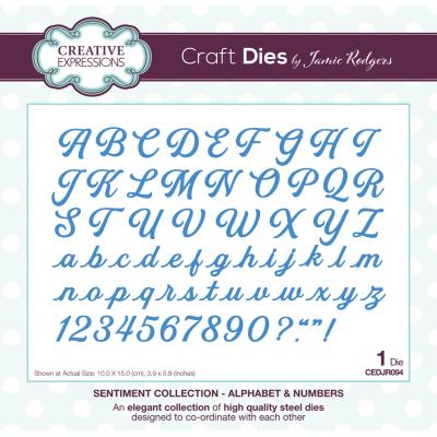 Creative Expressions Craft Dies Alphabet & Numbers