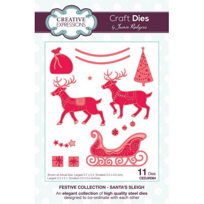 Creative Expressions Craft Dies Santa's Sleigh