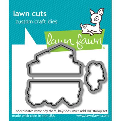 Lawn Fawn Lawn Cuts Hay There, Hayrides! Mice Add-On