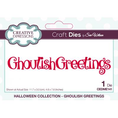 Creative Expressions Craft Die Ghoulish Greetings