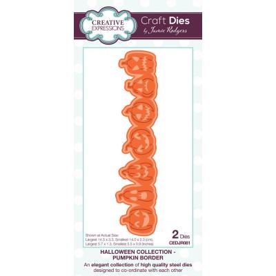 Creative Expressions Craft Dies Halloween Pumpkin Border