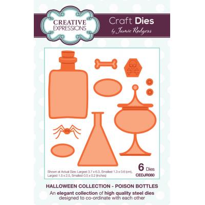 Creative Expressions Craft Dies Halloween Poison Bottles