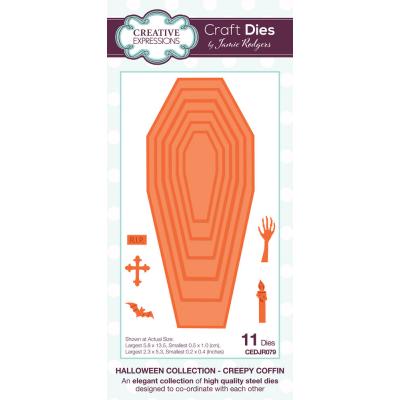 Creative Expressions Craft Dies Halloween Creepy Coffin