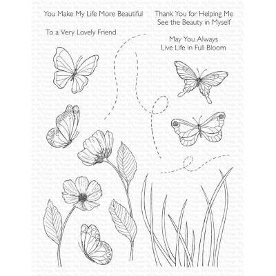 My Favorite Things Stempel - Butterflies and Blooms