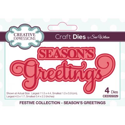 Creative Expressions Craft Dies Season's Greetings