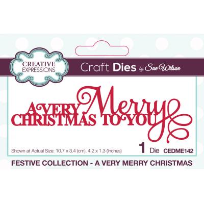 Creative Expressions Craft Die A Very Merry Christmas