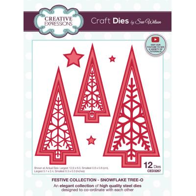 Creative Expressions Craft Dies Snowflake Tree-O