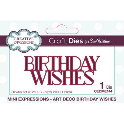 Creative Expressions Sue Wilson Craft Die Birthday Wishes