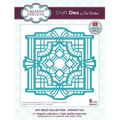 Creative Expressions Sue Wilson Craft Die Ornate Tile