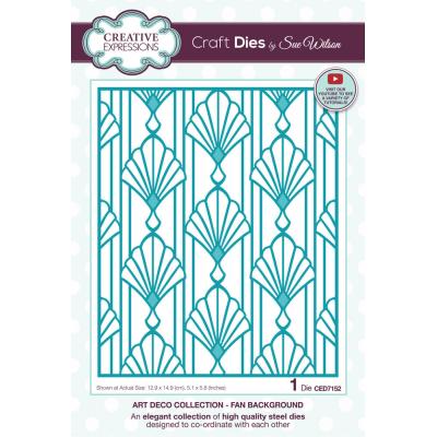 Creative Expressions Sue Wilson Craft Die Fan Background