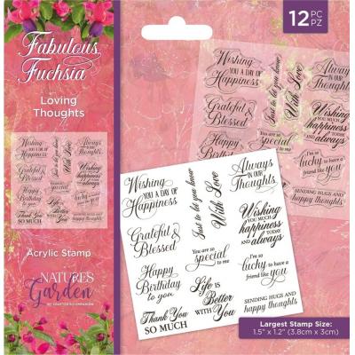 Crafter's Companion Fabulous Fuchsia - Loving Thoughts