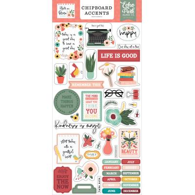 Echo Park Year in Review - Chipboard Accents