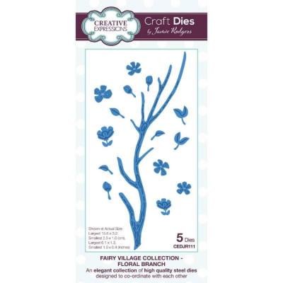 Creative Expressions Craft Die - Fairy Village Floral Branch