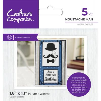 Crafter's Companion Modern Man - Mustache Man