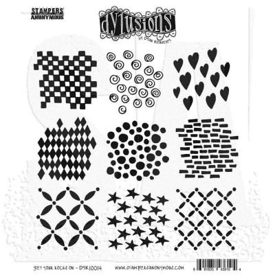 Stampers Anonymous Dylusions Stempel - Get Your Rocks On