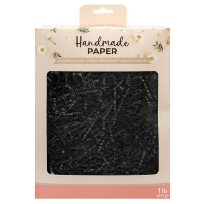 American Crafts Handmade Paper - Shredded Paper Black