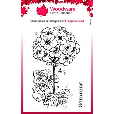 Woodware Stempel - Mini Geranium