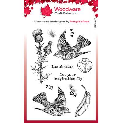 Woodware Stempel - Flying Birds