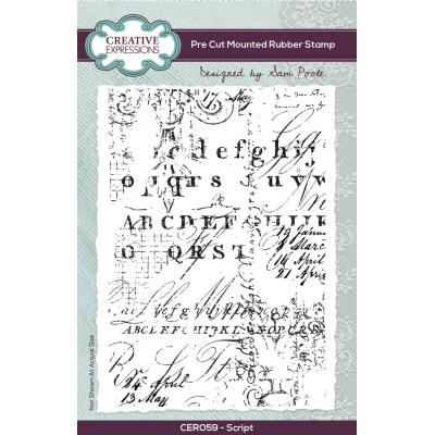 Creative Expressions Stempel - Script