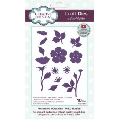 Creative Expressions Sue Wilson Craft Die - Wild Roses