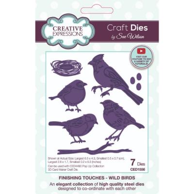 Creative Expressions Sue Wilson Craft Die - Wild Birds