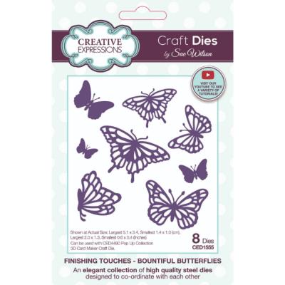 Creative Expressions Sue Wilson Craft Die - Bountiful Butterflies