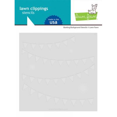 Lawn Fawn Stencil - Bunting Background