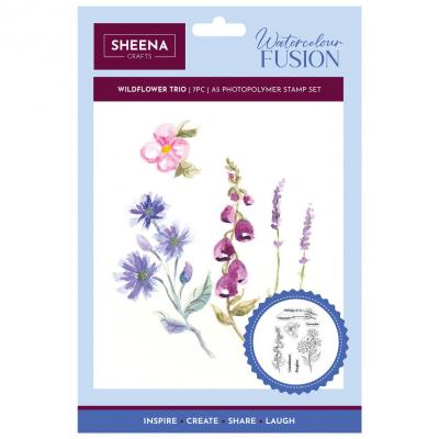 Crafter's Companion Stempel - Wildflower Trio