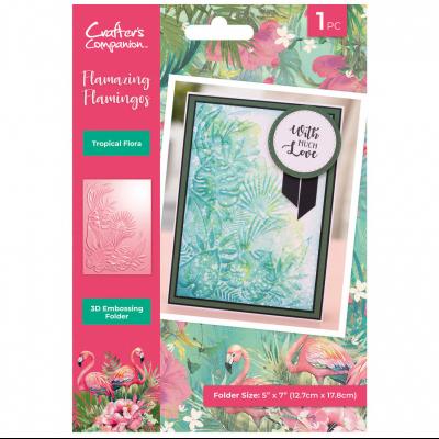 Crafter's Companion Flamazing Flamingos - Tropical Flora