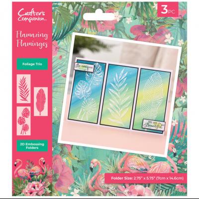 Crafter's Companion Flamazing Flamingos - Foilage Trio