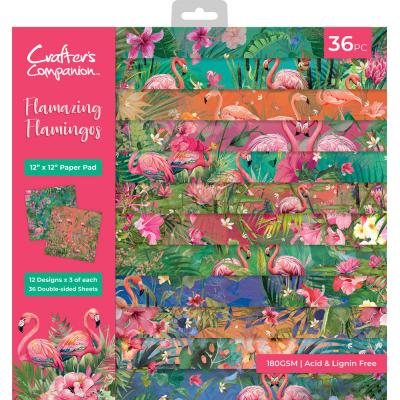 Crafter's Companion Flamazing Flamingos - Paper Pad