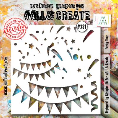 Aall & Create Stencil - Party Time