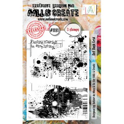 Aall & Create Stempel - Dot Dash Grid