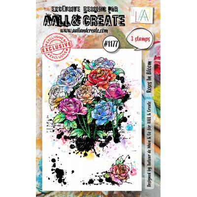 Aall & Create Stempel - Roses In Bloom