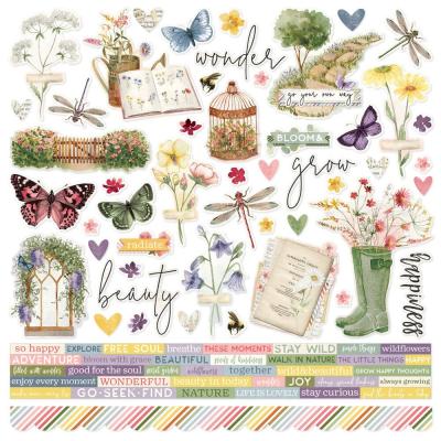 Simple Stories Simple Vintage Meadow Flowers - Cardstock Stickers