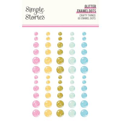 Simple Stories Crafty Things - Glitter Enamel Dots