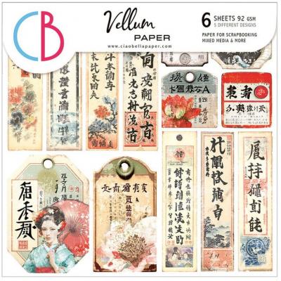 Ciao Bella Land of the Rising Sun - Vellum Fussy Cut