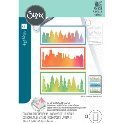 Sizzix Stacey Park Cosmopolitan Stencils - The View 2