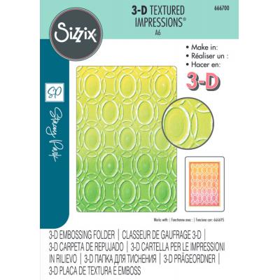 Sizzix 3D Textured Impressions Stacey Park Cosmopolitan - Golden Rings