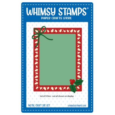 Whimsy Stamps Cutting Dies - Holly Frame